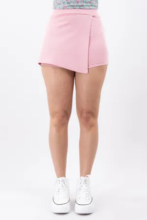 Falda Short Liso Asimétrico