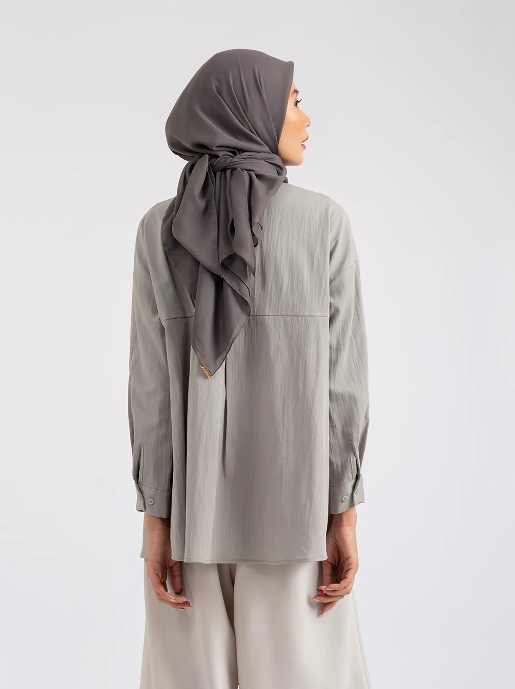 FEBE TOP PLAIN GLACIER GREY