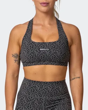 Flex Bra - Monochrome Mini Cheetah Print