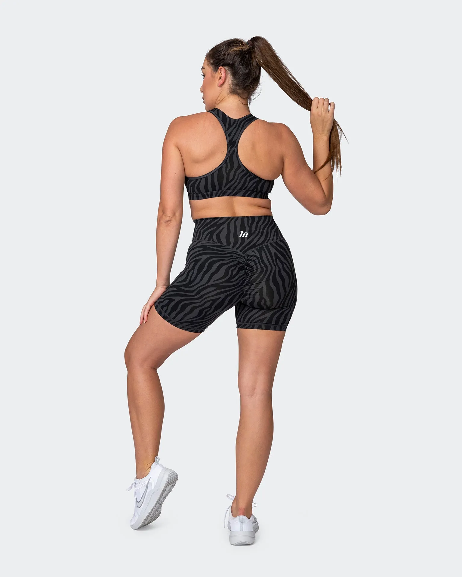 Flex Bra - Monochrome Zebra Print