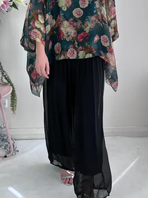 Fort Black Silk Pants