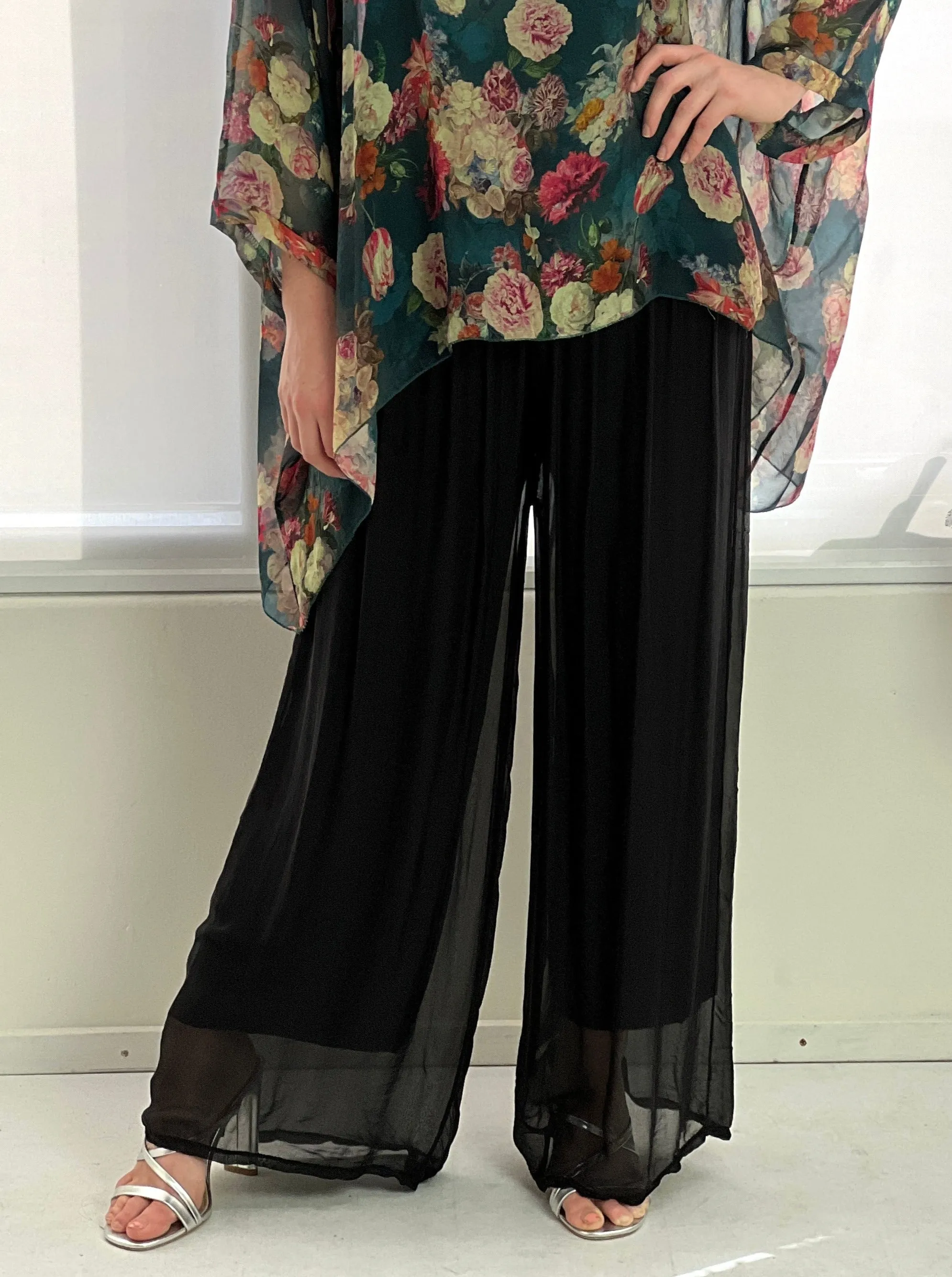 Fort Black Silk Pants