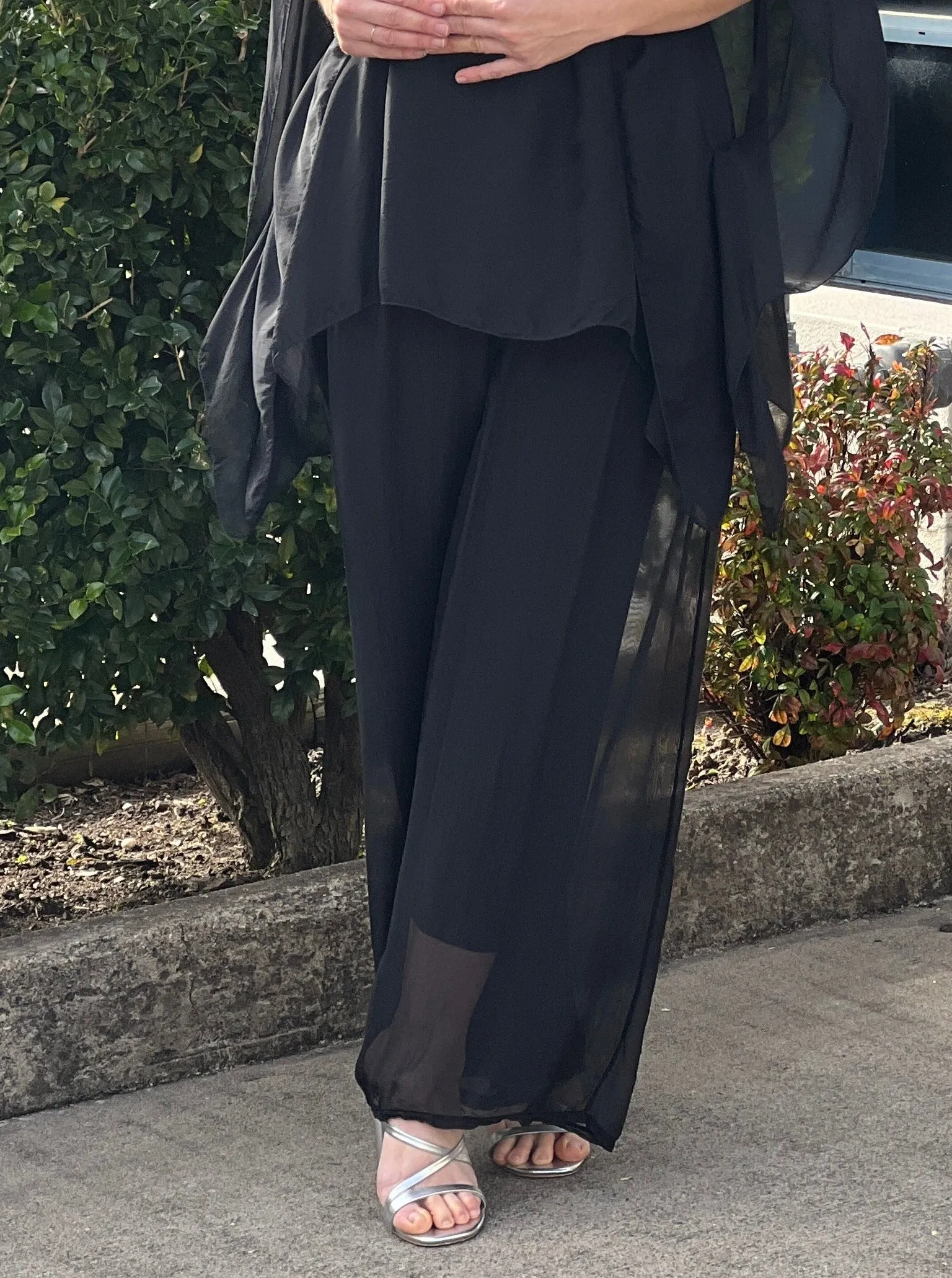 Fort Black Silk Pants