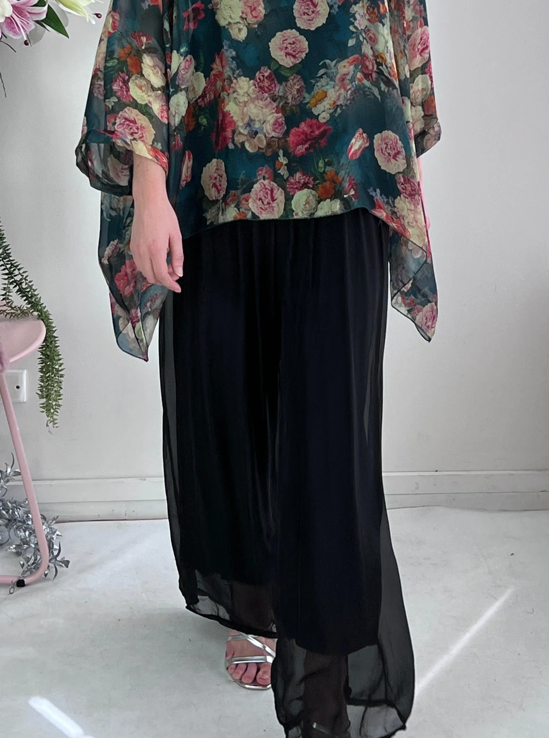 Fort Black Silk Pants