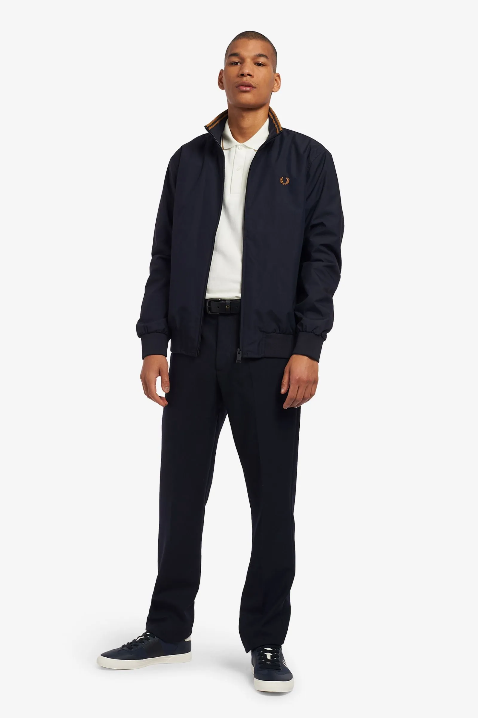 Fred Perry J2660 Brentham Jacket Navy Blue
