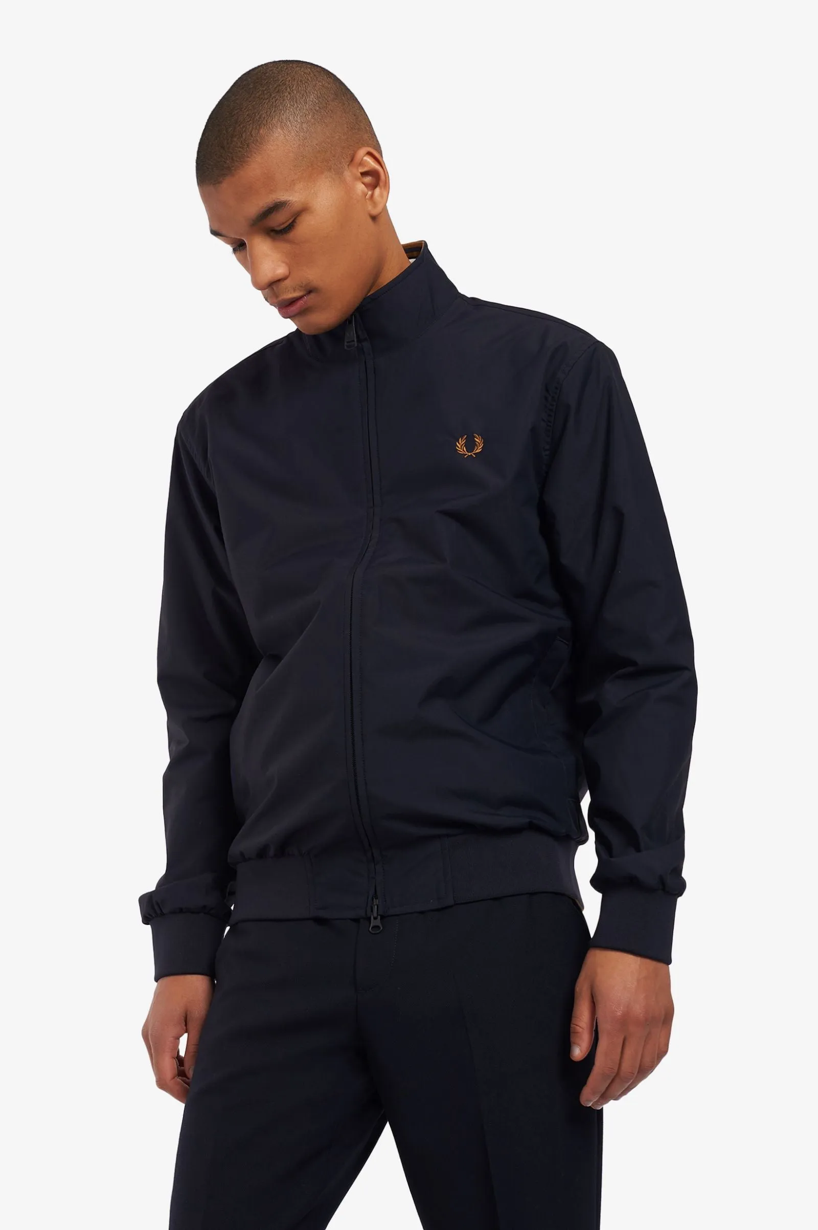 Fred Perry J2660 Brentham Jacket Navy Blue