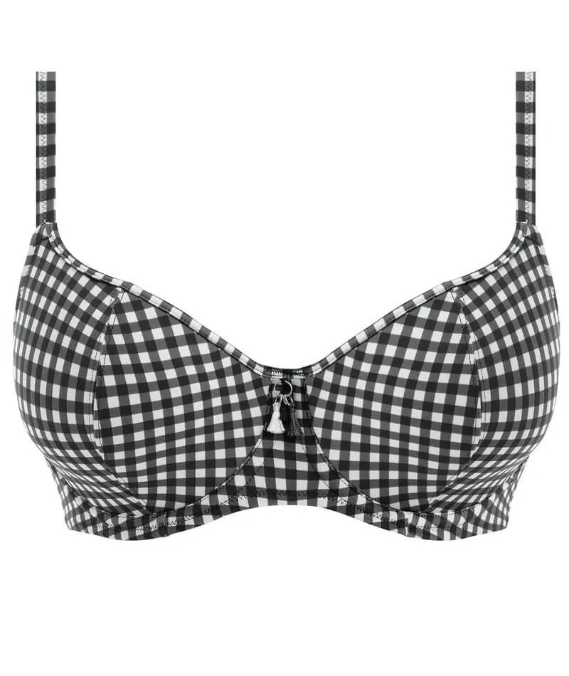 Freya Swim Check In Underwired Sweetheart Bikini Top - Monochrome