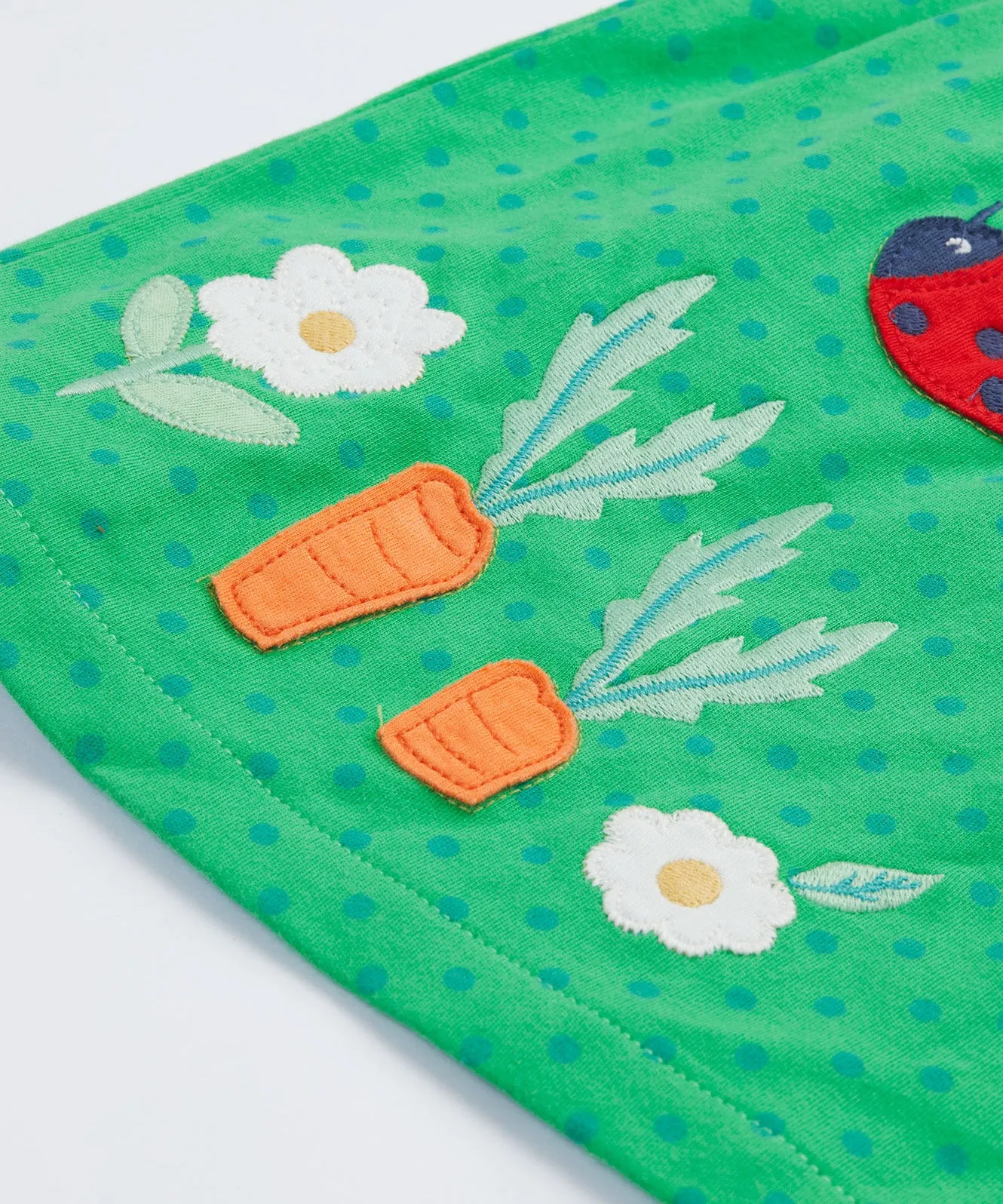 Frugi Selma Pinafore Outfit - Ladybird