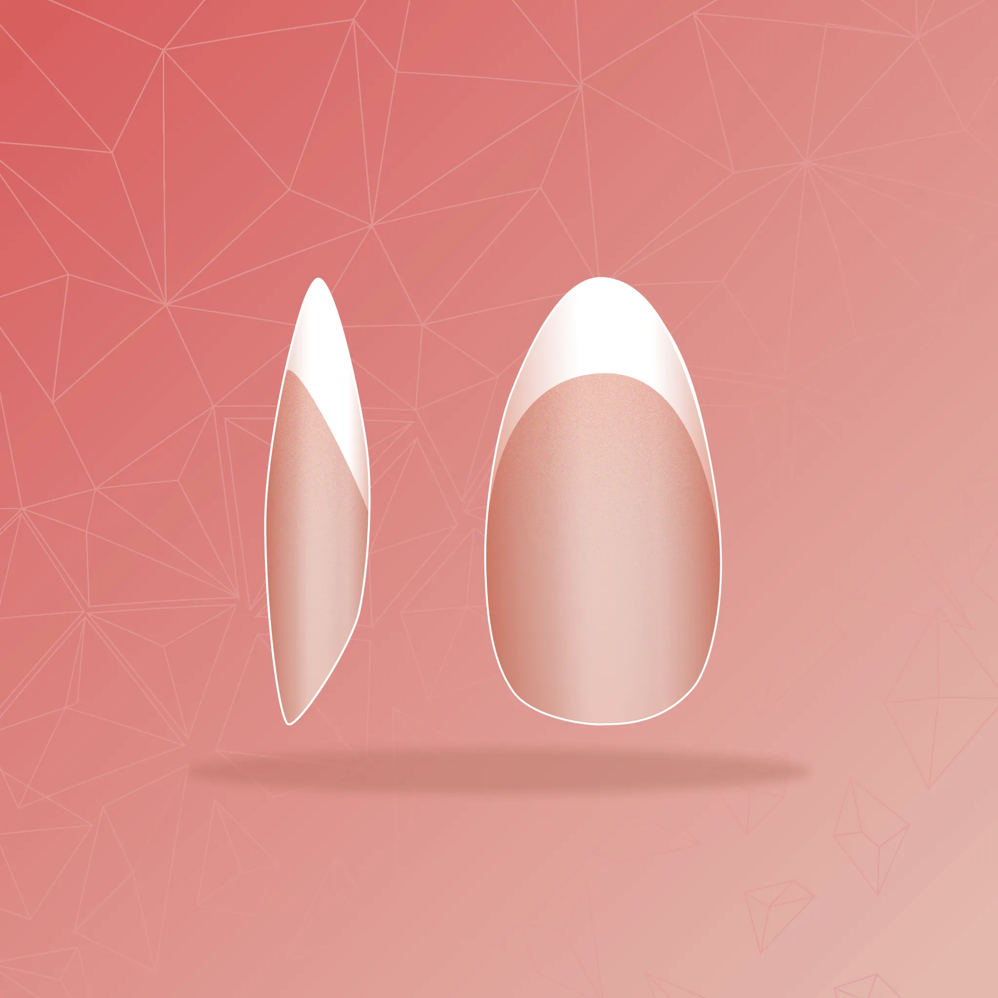 Full Cover French - Almond Nude Tips (16)