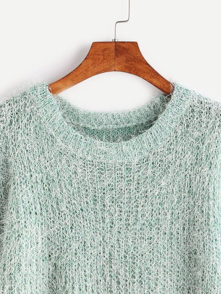 Fuzzy Chunky Knit Sweater