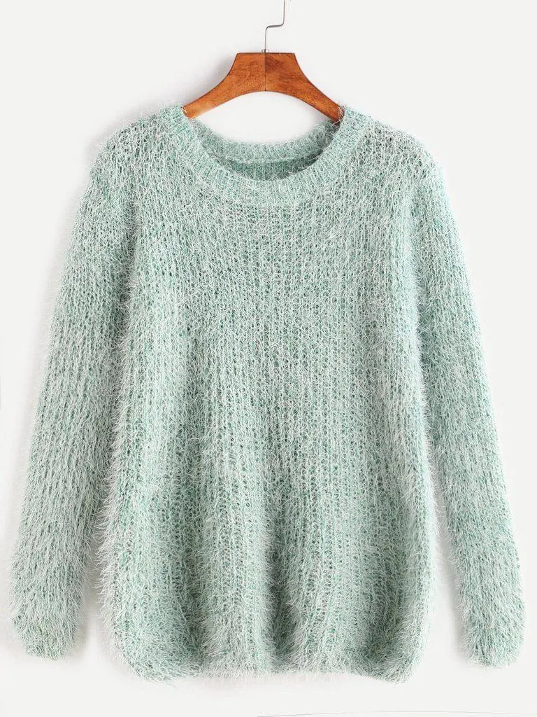 Fuzzy Chunky Knit Sweater