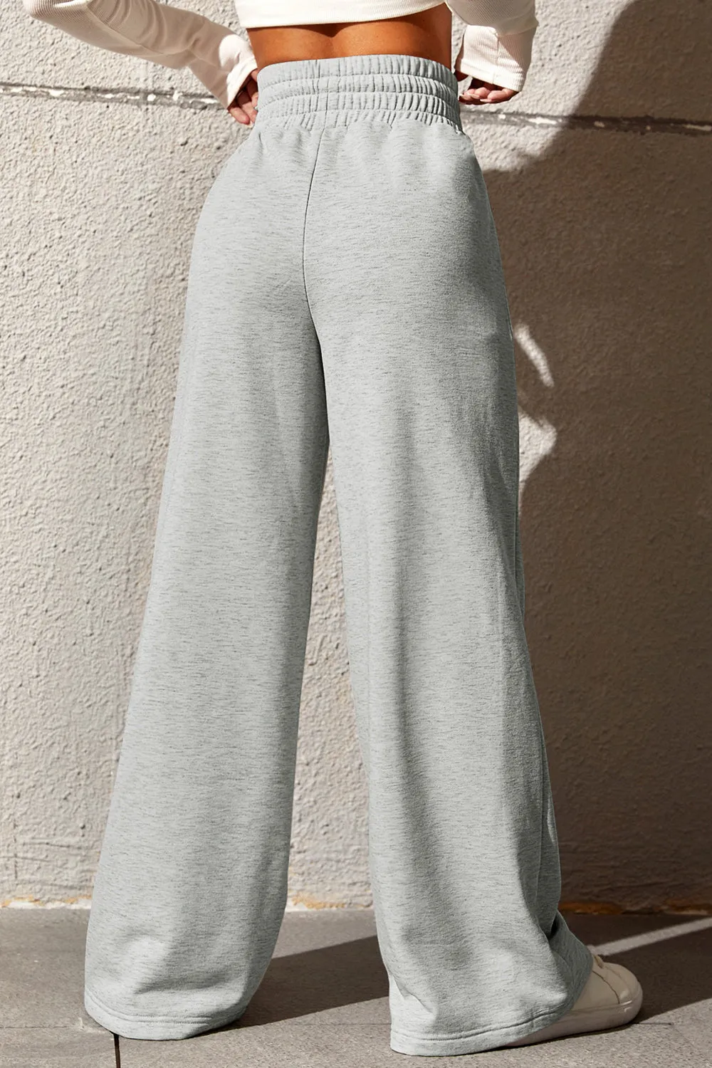 Gage Drawstring Wide Leg Pants with Pockets
