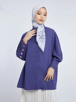GALE TOP PLAIN COBALT BLUE