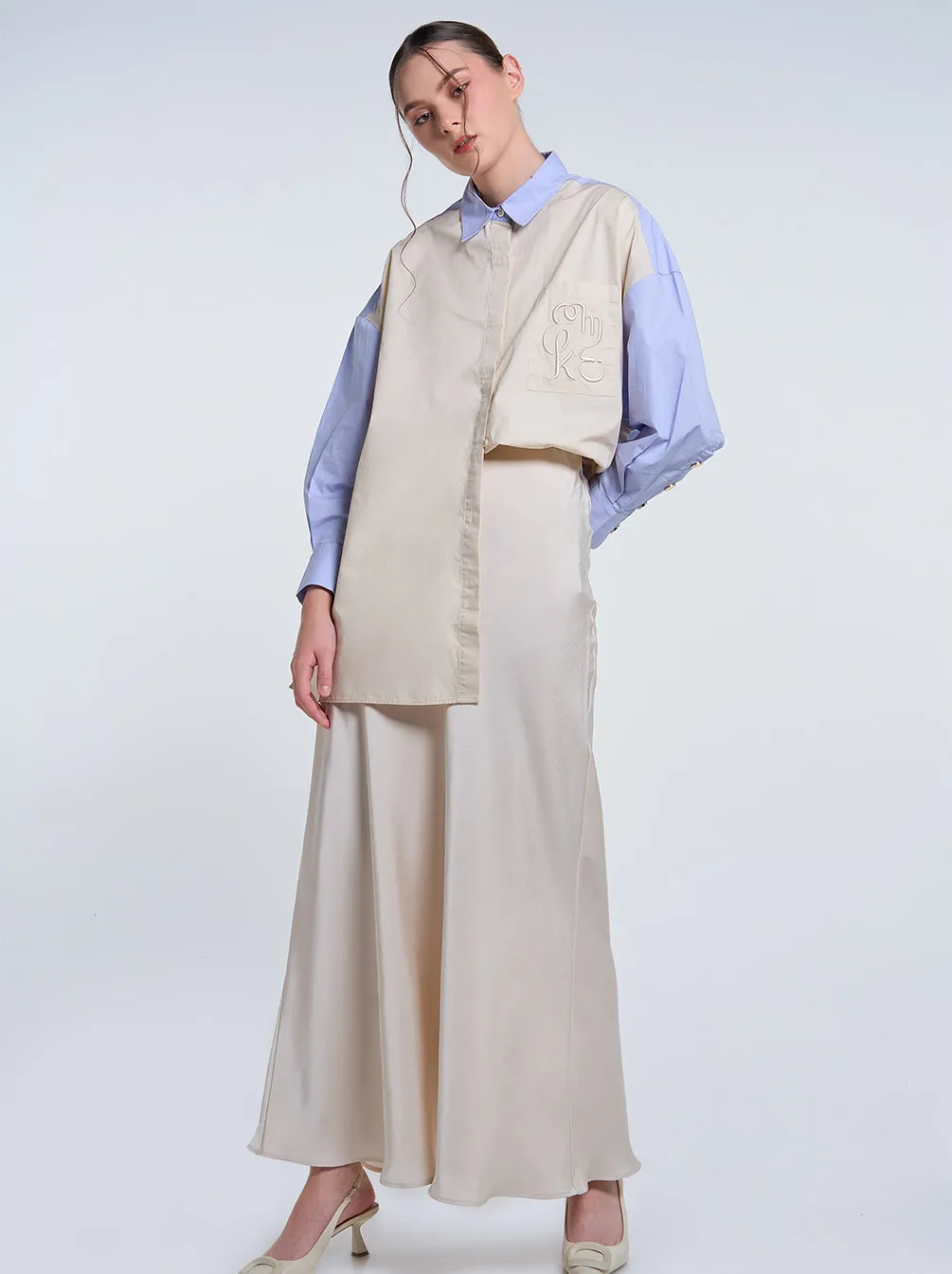 GALE TOP PLAIN OYSTER BLUE
