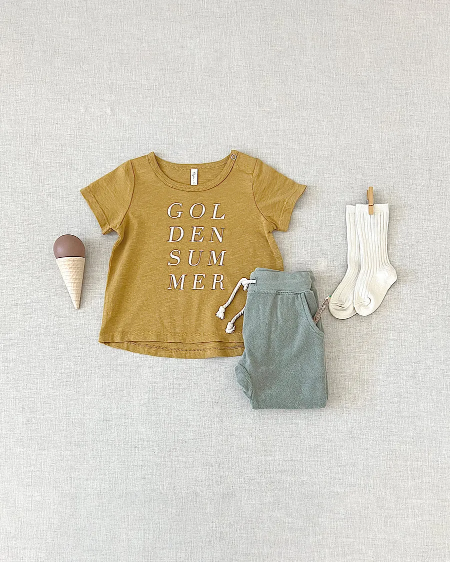 GOLDEN SUMMER BASIC TEE