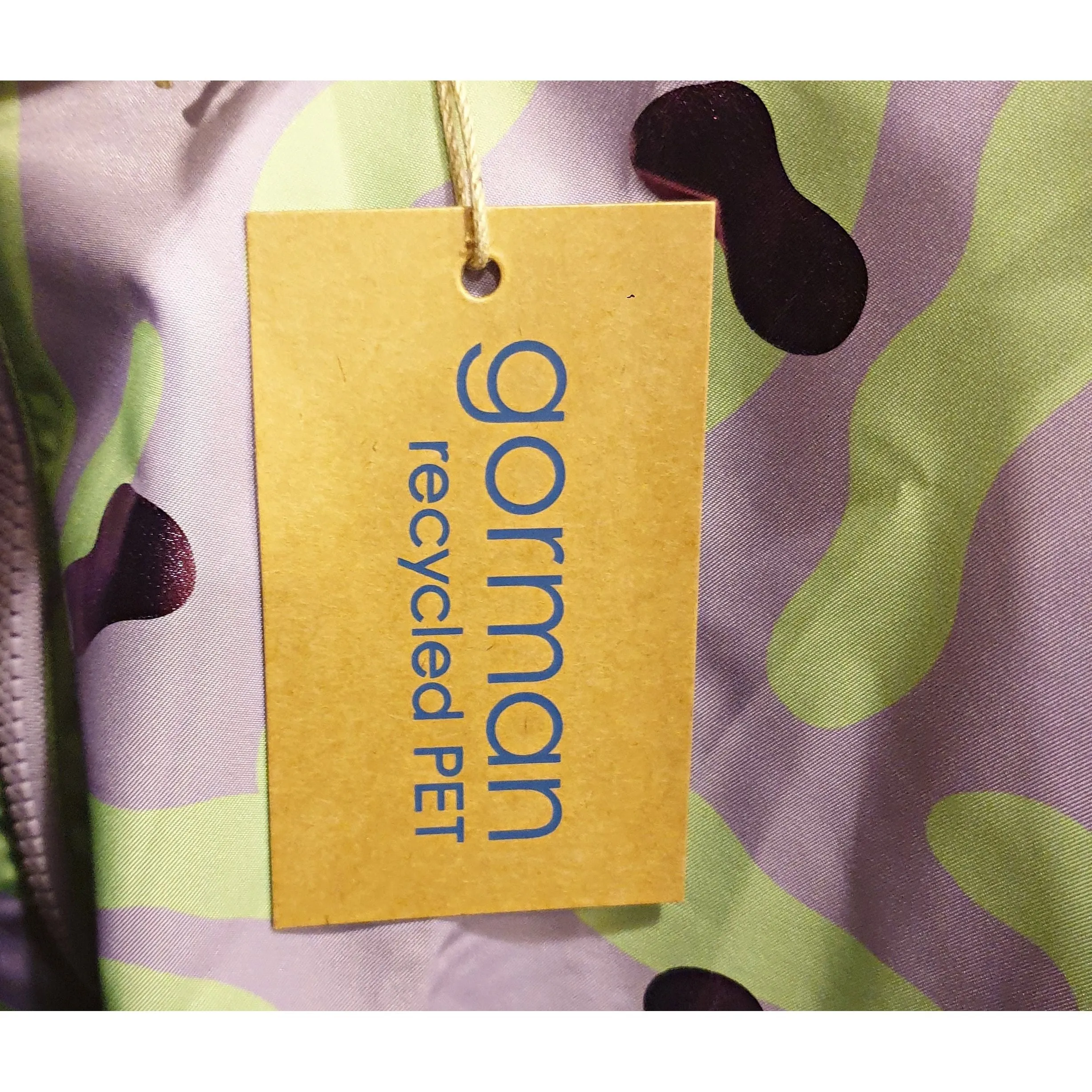 Gorman green and purple print raincoat size 12