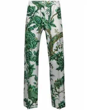 Green Toile Silk Etere Pant
