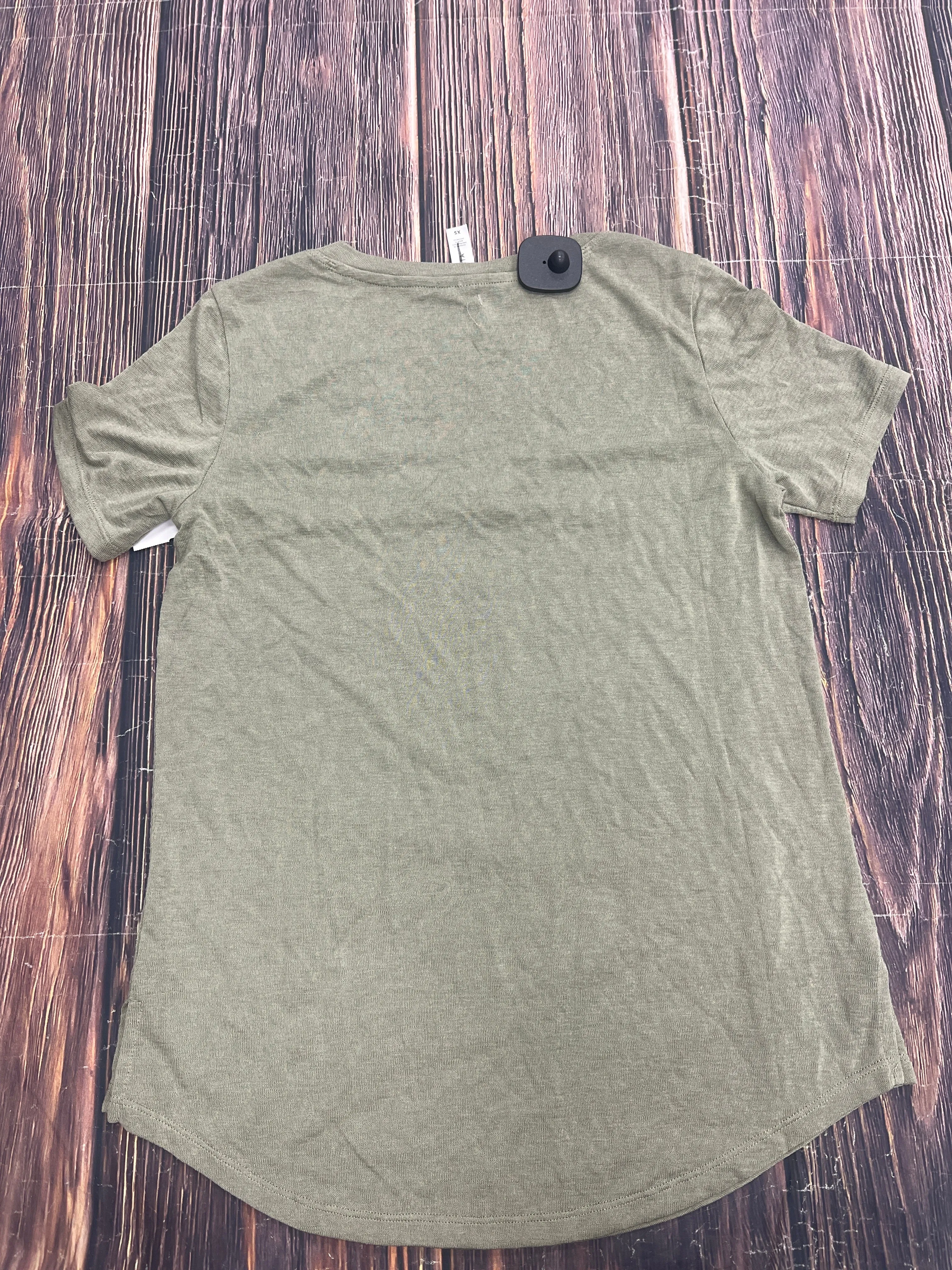 Green Top Short Sleeve Basic Athleta, Size Xs