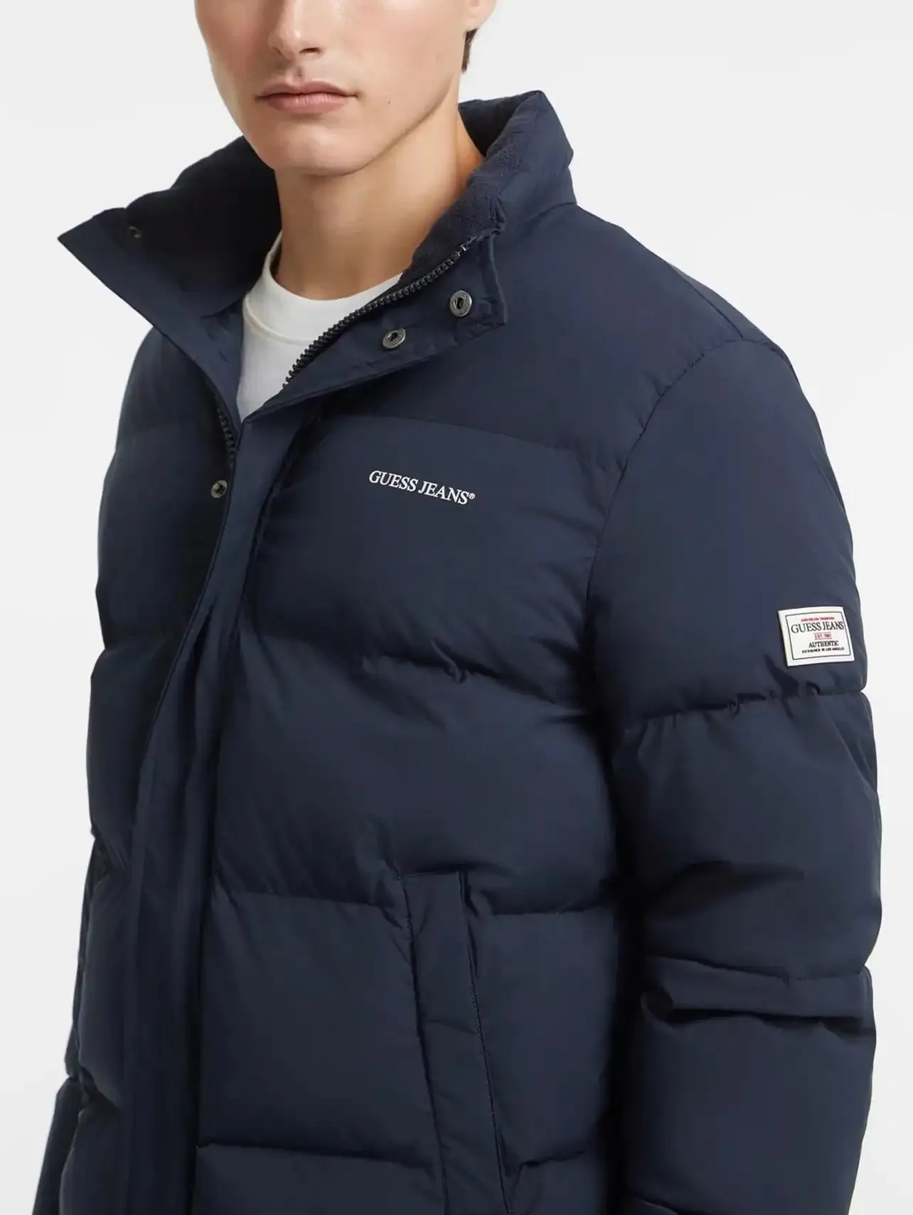 GUESS JEANS Regular Puffer Jacket Navy