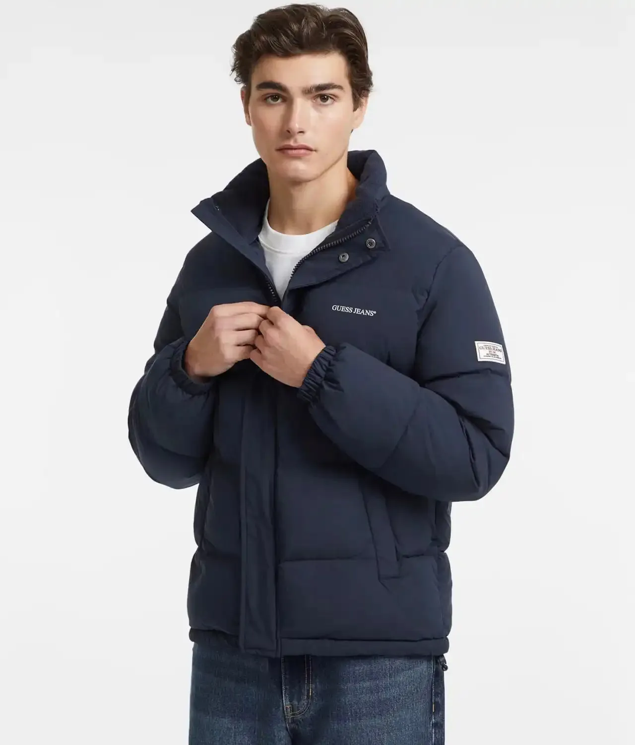 GUESS JEANS Regular Puffer Jacket Navy