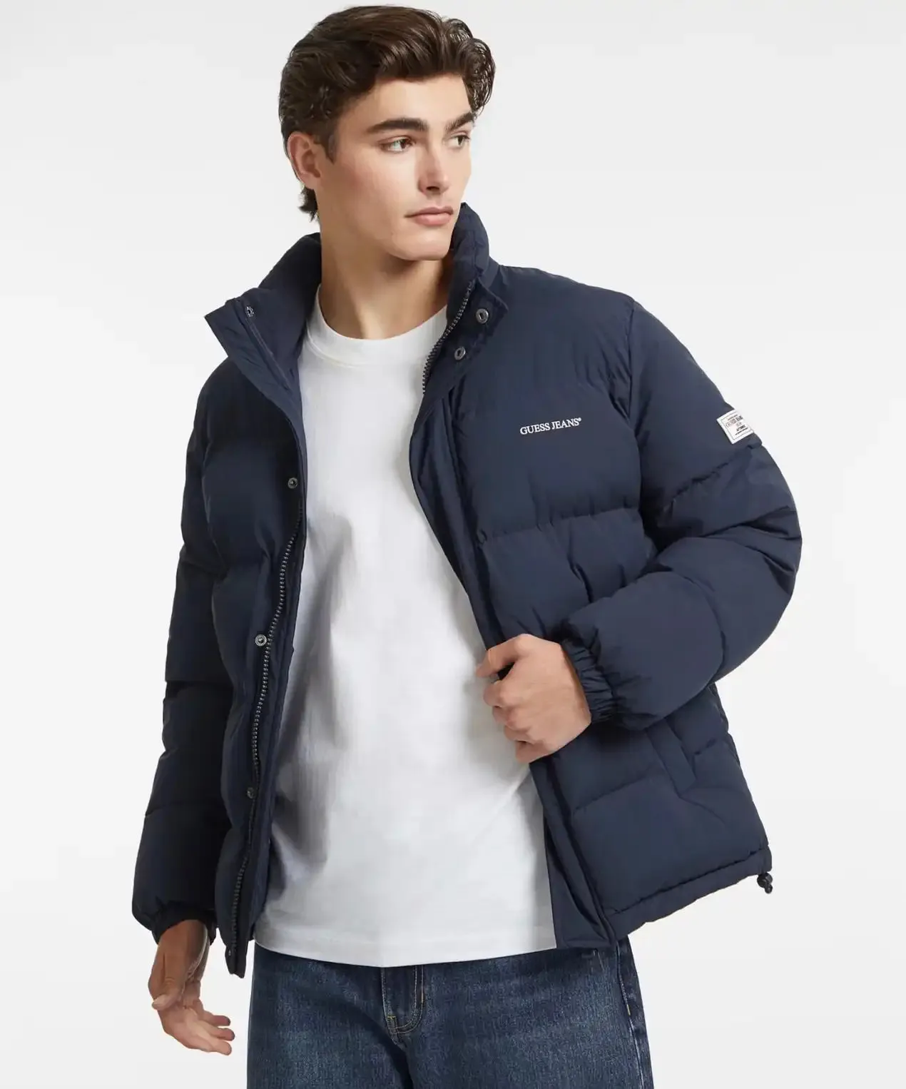 GUESS JEANS Regular Puffer Jacket Navy