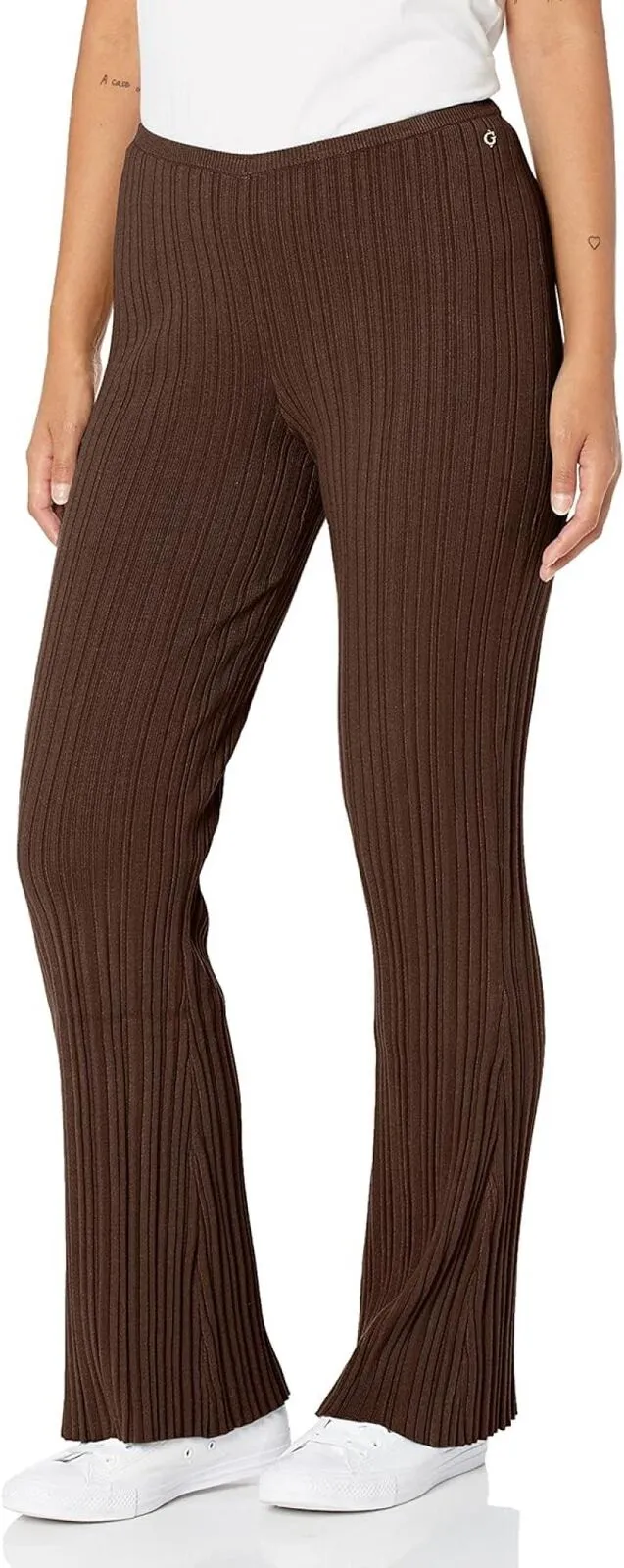 Guess Women's Carmella Rib Kick Flare Pant W2YB49Z2YN2