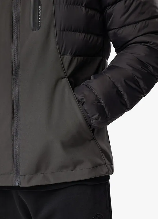 Gym King Summit Hybrid Jacket Black/Grey