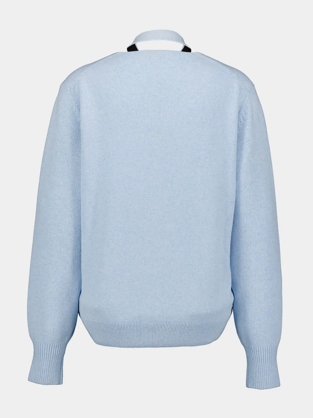 Halterneck Wool-Cashmere Cardigan
