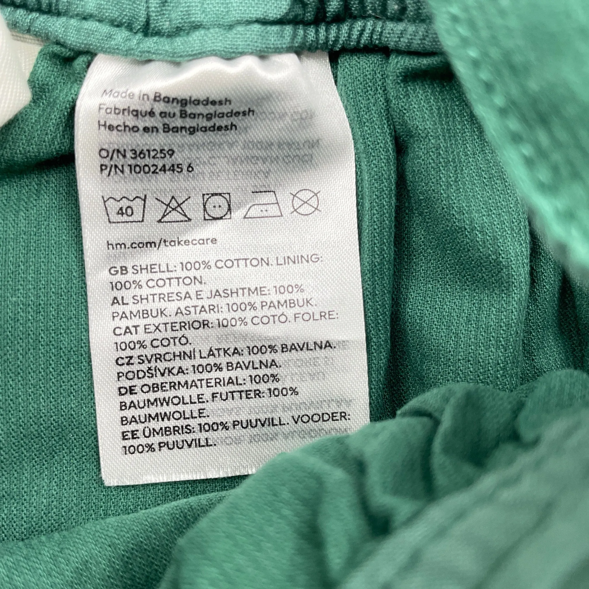 H&M corduroy cotton overalls dress / pinafore, size 8, Pre-loved