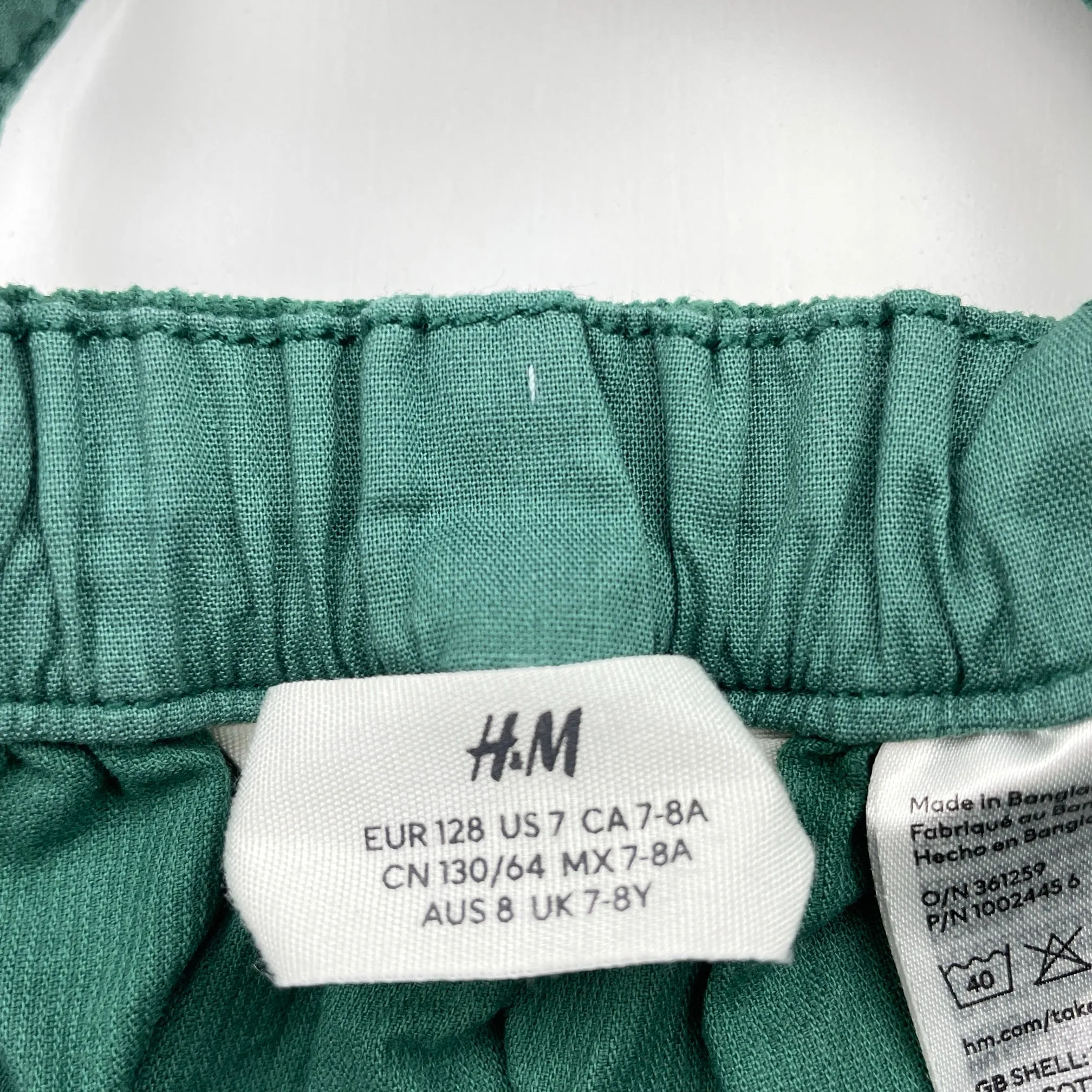 H&M corduroy cotton overalls dress / pinafore, size 8, Pre-loved