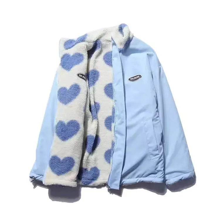 Hannah™ | Dual-Sided Heart Fleece Jacket