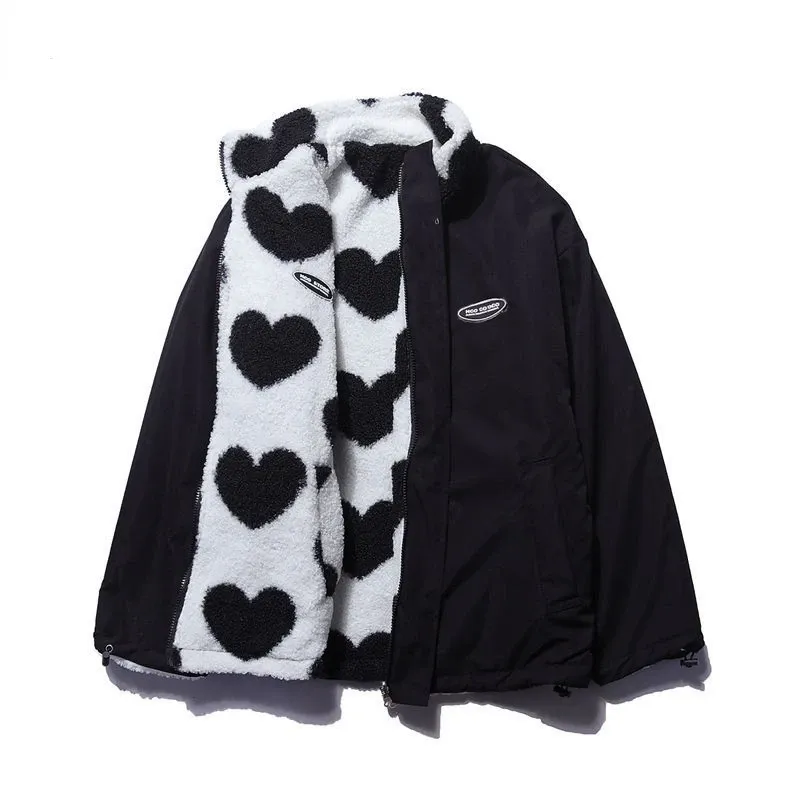 Hannah™ | Dual-Sided Heart Fleece Jacket