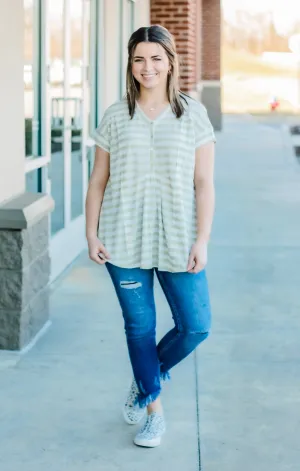 Hey Girl Striped Top