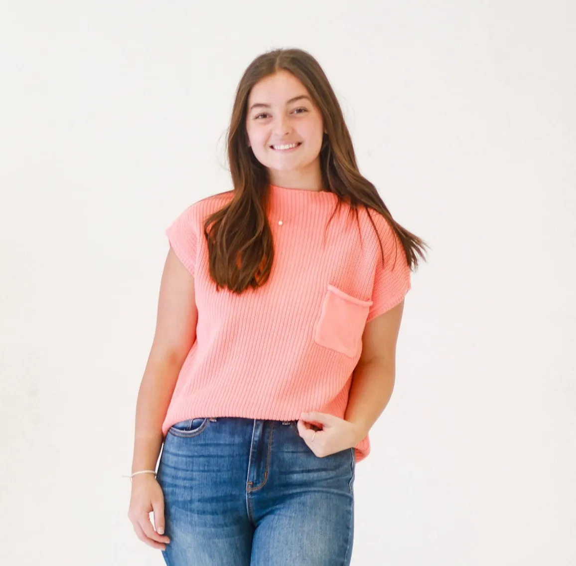 Higher Love Mock Neck Top in Desert Flower