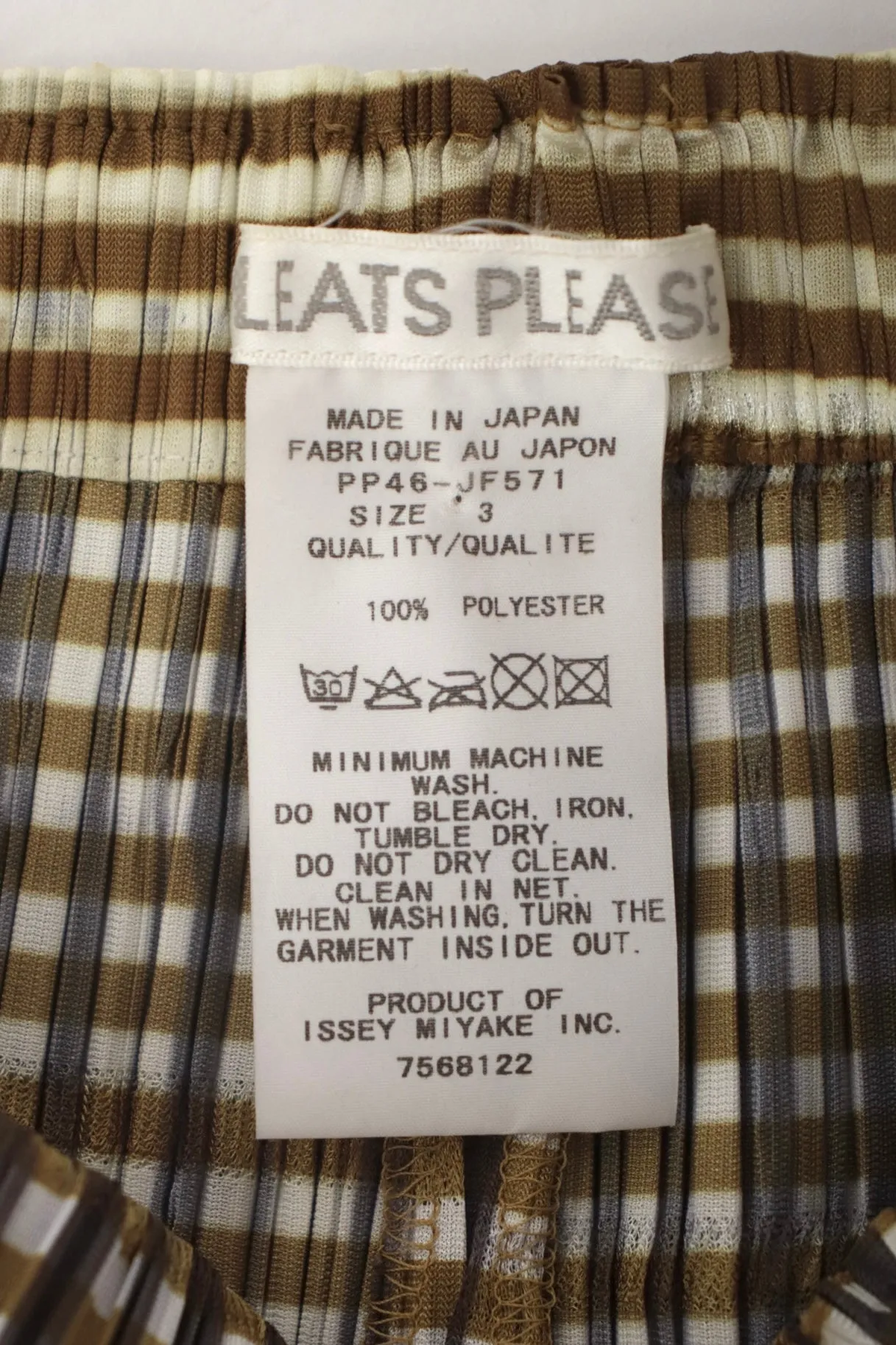 Issey Miyake Plissé Gingham Pant Set