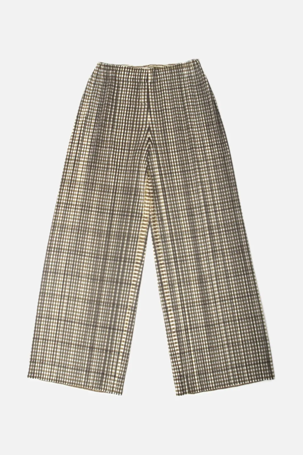 Issey Miyake Plissé Gingham Pant Set