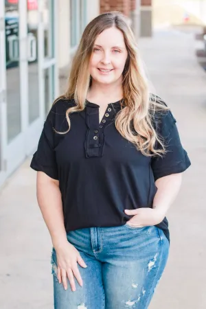 It's the Small Things Basic Top in Black