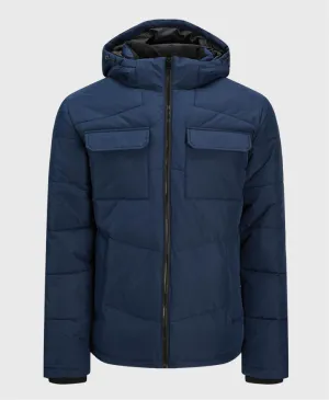 Jack Jones Brady Puffer Jacket Navy