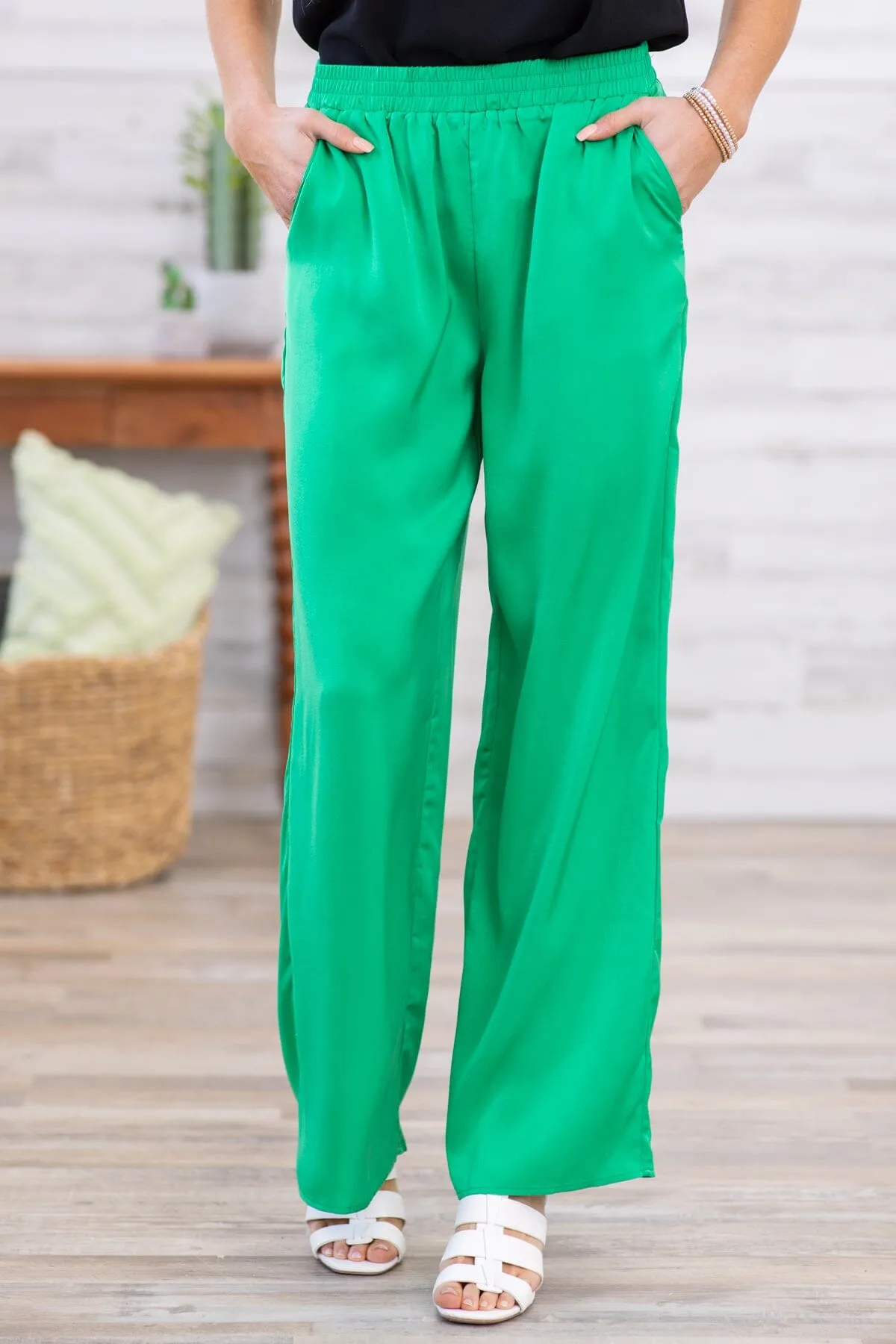 Jade Wide Leg Pull On Pants