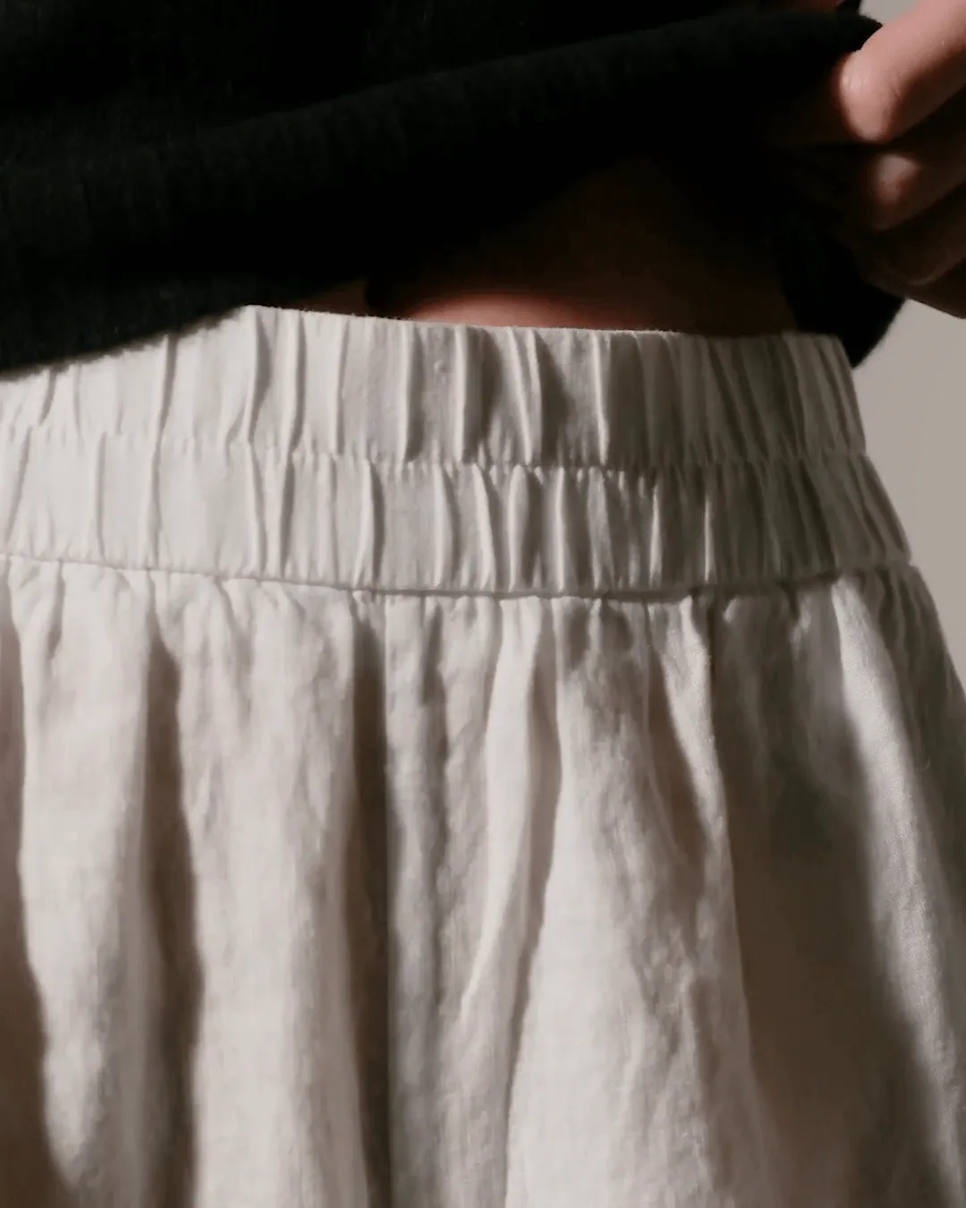 James Perse Lightweight Linen Wide Leg Pant