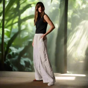 James Perse Lightweight Linen Wide Leg Pant