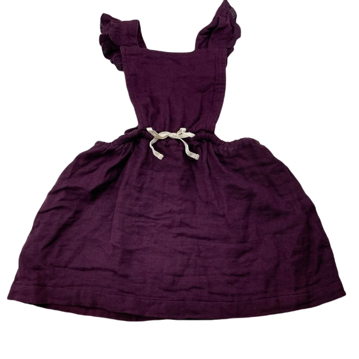 JAMIE KAY lightweight organic cotton overalls dress / pinafore, size 1, Pre-loved