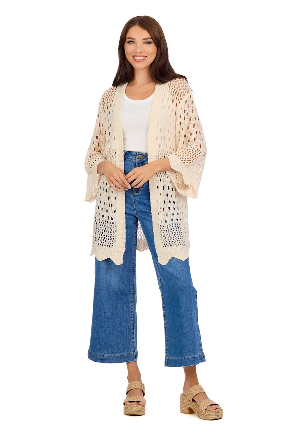 Jeanie Crochet Cardigan