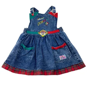 Jini Kee denim overalls dress / pinafore, size 3, Pre-loved