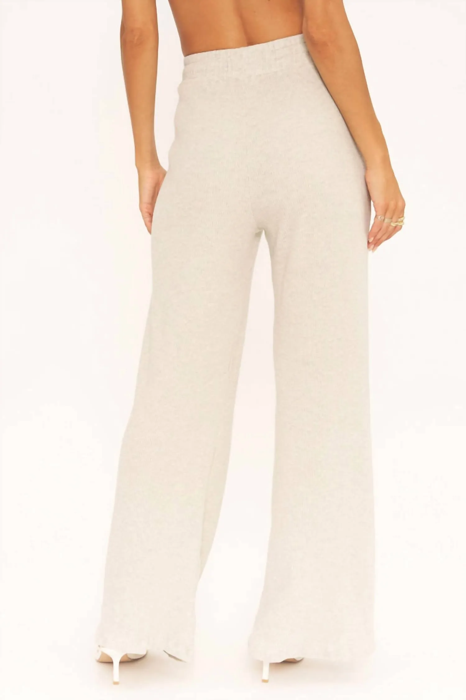 Joanna Rib Wide Leg Pant