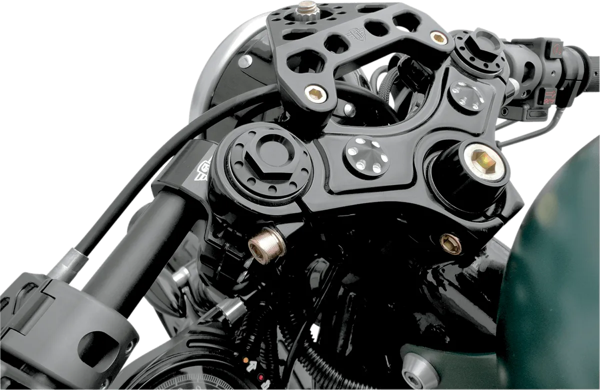 Joker Machine 10-310B Fork Tube Caps - Black Anodized