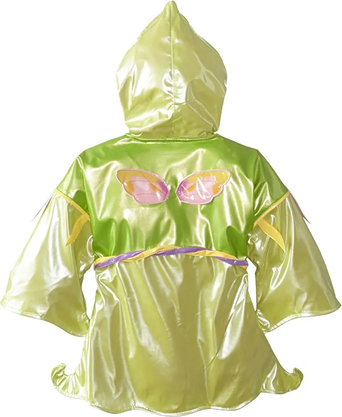 Kidorable Girls' Little Fairy All Weather Waterproof Coat, Green, 5/6