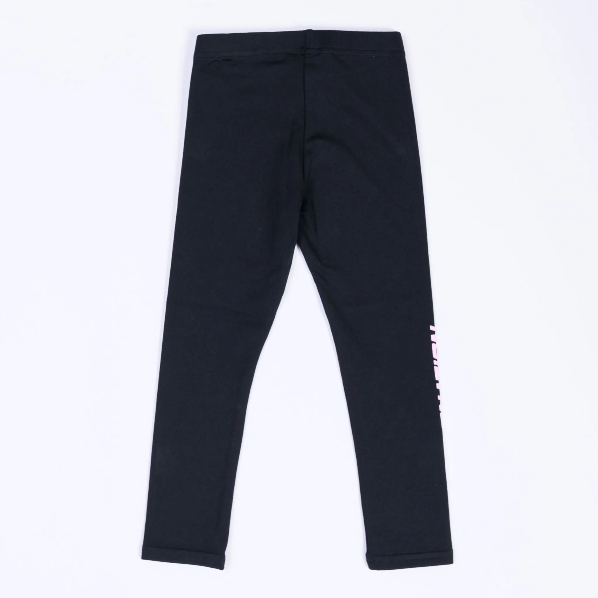 Kids MN Leggings - Black with Pink