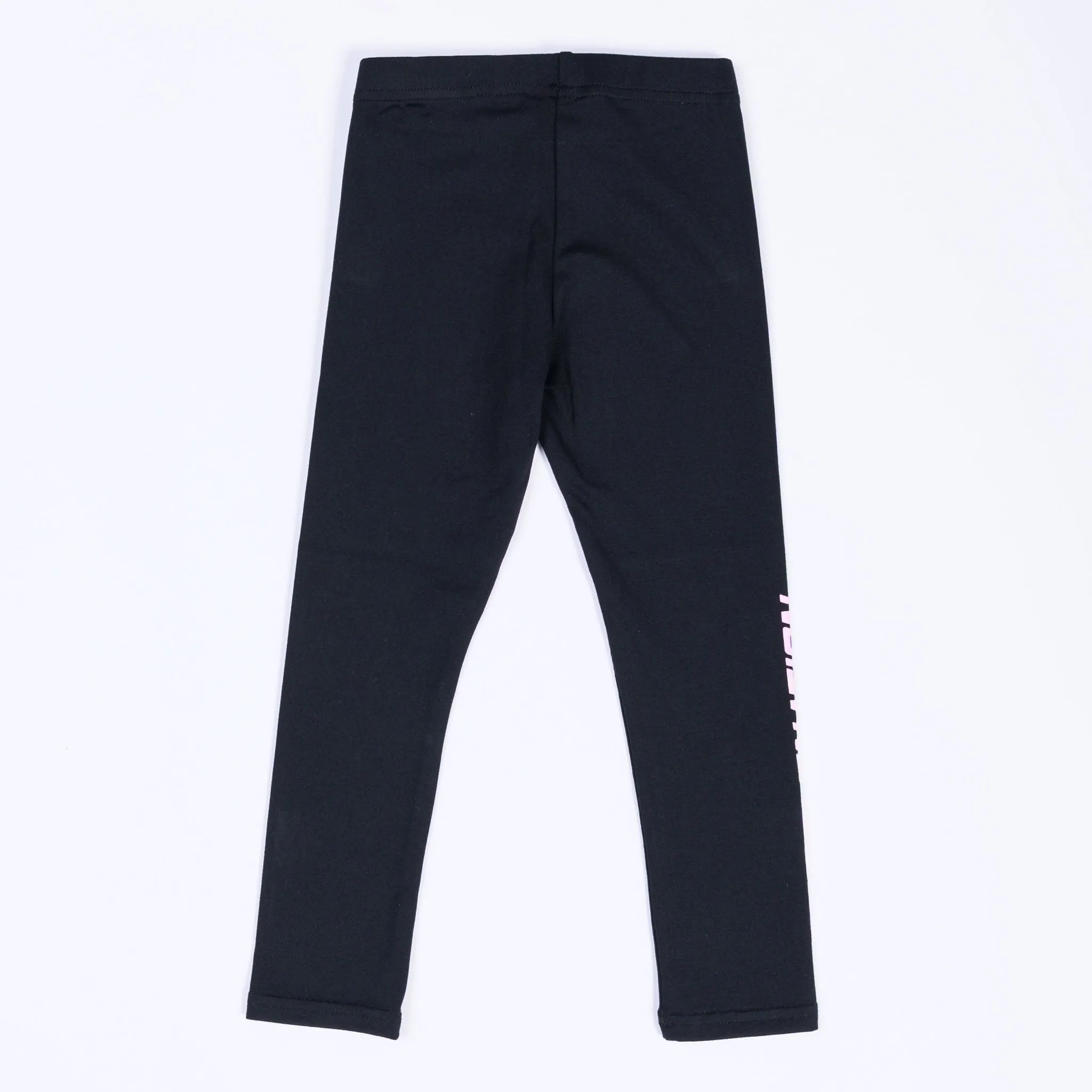 Kids MN Leggings - Black with Pink