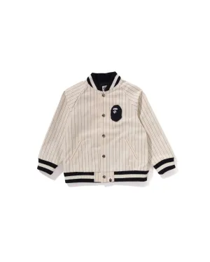 Kids Stripe Stadium Cotton Jacket